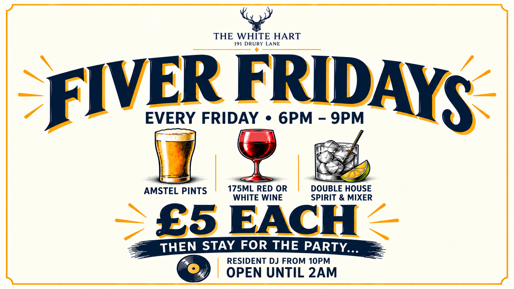WH Fiver Fridays Cream TV